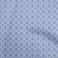 thumbnail image 1 of oneOone Rayon Blue Fabric Asian Block Sewing Material Print Fabric By The Yard 56 Inch Wide, 1 of 5
