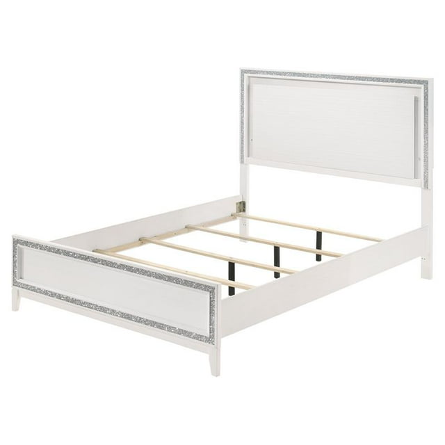 ACME Haiden Lit Très Grand Size en Bois avec Éclairage LED Blanc