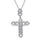 thumbnail image 5 of Crystal Rhinestone Collar De Cadena Para Hombres Con Crucifijo, Collar Colgante, Collar De , Gargantilla De Cristal Colgante Plata Yuyangstore collar de cruz, 5 of 8