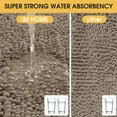 thumbnail image 5 of HAKUNA Upgrade Extra Large Dark Beige Bathroom Rug Set 3 Pieces Gray Ultra Soft, Thick Absorbent Bath Mats, Non Slip Chenille Toilet Mat Bathroom, Bedroom, Kitchen, Taupe, 5 of 8