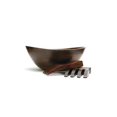 thumbnail image 1 of Cherry Finish Large Wavy Bowl, 1 of 1