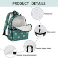 thumbnail image 4 of Pioneer Flower Floral Print Pattern Backpack for School, Cute School Bag with Adjustable Shoulder Straps and Padded Back, 15.25"x11.5"x5.25", 4 of 5