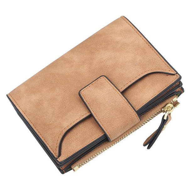 Cartera corta para mujer Cartera con cremallera Cartera multifuncional