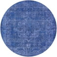 thumbnail image 1 of Ahgly Company Machine Washable Indoor Round Industrial Modern CornflowerBlue Area Rugs, 5' Round, 1 of 1