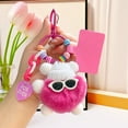 thumbnail image 6 of YiJuHui 4pcs Plush Animal Keychain Toy - Cute Stuffed Keyring Accessory with Soft Fabric & Embroidery Eyes for Bag Charm, Purse Decor, Backpack Ornament 8*10*8cm, 6 of 7
