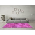 thumbnail image 3 of Ahgly Company Indoor Rectangle Patchwork Purple Transitional Area Rugs, 7' x 9', 3 of 4