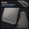 thumbnail image 4 of Funda Spigen Rugged Armor MagFit para iPhone 16 Pro, color gris, 4 of 7