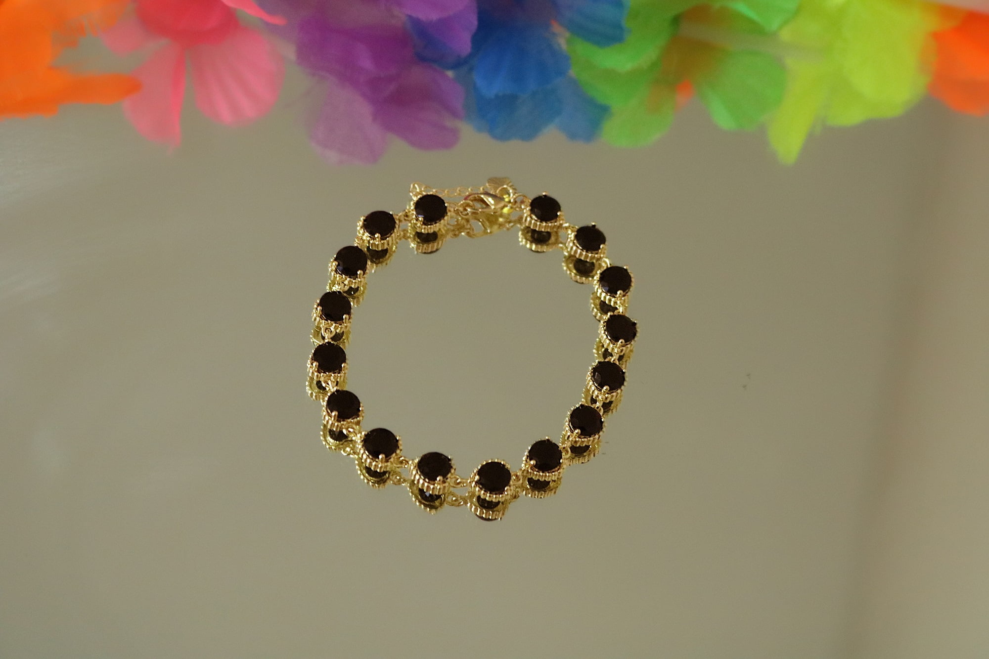 Kaash Customs CZ Silver Color Anklet Bracelet for Women,5"+2" inch Adjustable Size