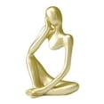 thumbnail image 1 of GUOOL Abstrait Sculpture Fait Main Résine Pensée Homme Maison r Ative Figure Main Or Droite, 1 of 9