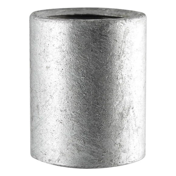 Hierro maleable galvanizado Coupling BK Products de 1 x 1 pulgada, paquete de 5