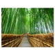 Chemin vers la Forêt de Bambous - Paysage Photographie Impression sur Toile – image 2 sur 3