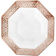 thumbnail image 2 of 14oz Rose Gold Plastic Bowl Octagon Design - Elegant Disposable Serving Bowl for Weddings, Parties, and Special Events - Durable, Reusable Tableware - Perfect for Catering and Buffets (50), 2 of 3