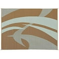 thumbnail image 3 of Reversible Mats 159127 Outdoor Patio / RV Camping Mat - Swirl (Brown/Beige, 9-Feet x 12-Feet), 3 of 5