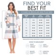 thumbnail image 7 of Casual Nights - Housecoats For Women, Snap Front Dusters For Women, Pure Cotton House Dresses For Elderly & Young with 2 Pockets, Grey Plaid XXL, 7 of 7