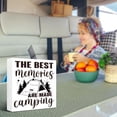 thumbnail image 6 of Zomyto 5"x5" Funny Camping Wooden Plaque Signs,The Best Memories are Made Camping Wood Box Sign,Funny Camping Accessories Decor sign ﻿, 6 of 8