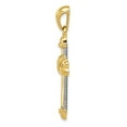 thumbnail image 2 of Auriga 14K Yellow Gold Two-Tone Cross Pendant for Women (L-40 mm,W-22 mm), 2 of 5