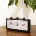 thumbnail image 2 of Retro Calendar Flip Clock Bedside Square Clock with 3 Press Button Household, 2 of 5