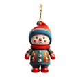 thumbnail image 1 of SUNSIOM Car Rearview Mirror Charms Cute Santa Snowman Hanging Decorations Small Christmas Tree Ornaments, 1 of 5