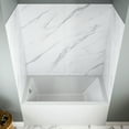 thumbnail image 4 of Streamline DSH-1140-106 32 in. L x 60 in. W x 55 in. H 4-Piece Glue-Up Alcove Bathtub Wall Surround in White Marble Finish, 4 of 11