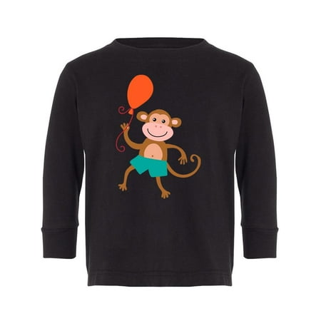

Monkey With A Balloon Long Sleeve Toddler -Image by Shutterstock 3 Toddler
