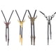 thumbnail image 5 of Corbata de collar de estilo occidental ajustable Qarigey Bolo de moda estadounidense, 5 of 6