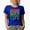 Royal Blue, variant on Mom, Wife, Blessed, Mother's Day or Birthday, Groovy Retro Wavy Text Merch Gift, Navy Blue T-Shirt, XL