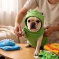 thumbnail image 5 of Dog Cat Funny Animal Hoodie, Cosplay Design Sweatshirt, Soft Fleece Pullover for Outdoor Fall Winter, Dress Up Costume All Breeds Yellow S, 5 of 8