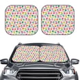 thumbnail image 6 of Lsque Tulips Flowers 2 PCS Windshield Sun Shade | CarFoldable Window Covers | Car Accessories Reflect UV for Universal Cars SUV Truck | Medium, 6 of 7