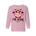 thumbnail image 1 of 4th Birthday Cute Owl Toddler Long Sleeve Shirt I'm Four Boys Shirt Girls T-Shirt Owl Four Kids T-Shirt, 1 of 4