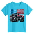 thumbnail image 4 of YDFCWXW Boys Girls 4th of July Shirts American Flag Tees Kids Patriotic Independence Day Memorial Day Tops 2-14 Years (Sky Blue, 2-3 Years), 4 of 4