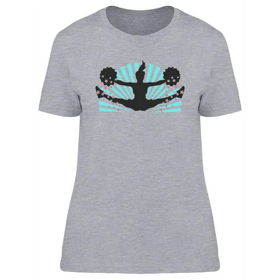 Cheerleader Jumping T-Shirt Women -Image by Shutterstock, Female Large