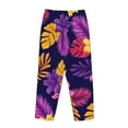 thumbnail image 5 of Bingfone Pajamas For Women,Purple Flower Pajama Pants With Pockets-Xx-Large, 5 of 9
