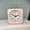 Pink, variant on Oxodoi Silent Alarm Clock,Hygrometer Clock,Travel Size Desktop Analog Clock with Temperature Humidity Display Battery‑Powered