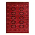 thumbnail image 3 of Unique Loom Tekke Collection Area Rug - Khabour (9' x 12' Rectangle Red/Black), 3 of 7