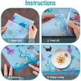 thumbnail image 2 of Disposable Stick-On Placemats for Baby & Kids 50-Pack, Restaurant Table Mats, Self-Adhesive Place Mats Learning Alphabet Ocean Animal, Toddler Educational Placemats for Dining, 12 x 17.5 Inch, 2 of 8