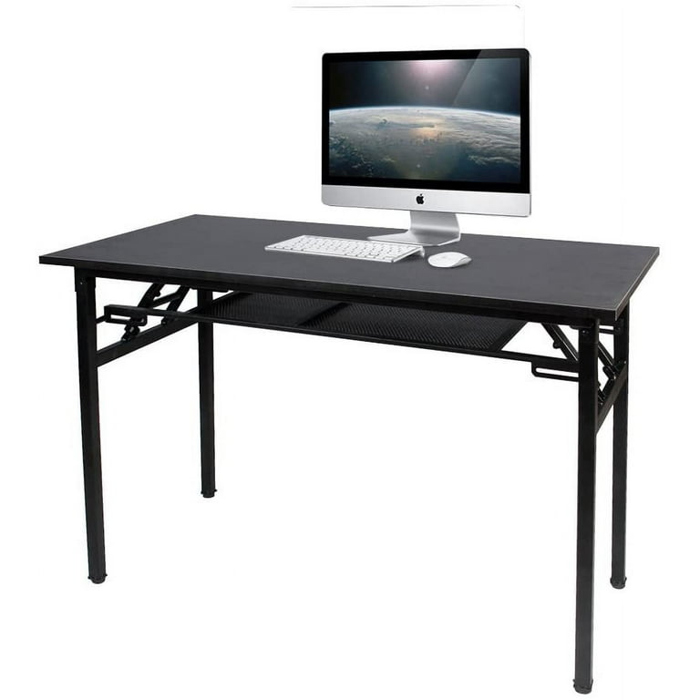 SOGES Folding Desk 47 Inches Computer Desk No Assemble Needed