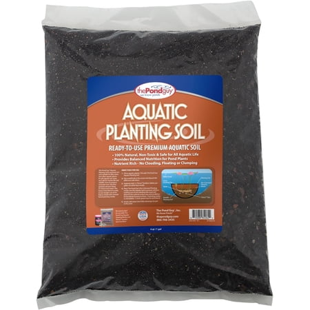 The Pond Guy Planting Soil for Decorative Backyard Water Gardens & Patio Ponds, Premium Natural Plant Media for Aquatic Horticulture, 4 Quarts