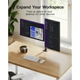 thumbnail image 3 of HUANUO Support Double Moniteur pour 2 Moniteurs jusqu'à 30 Pouces, Support Double Moniteur Robuste Supporte jusqu'à 22 lbs, Bras Double Moniteur avec Inclinaison Réglable en Hauteur, 3 of 7