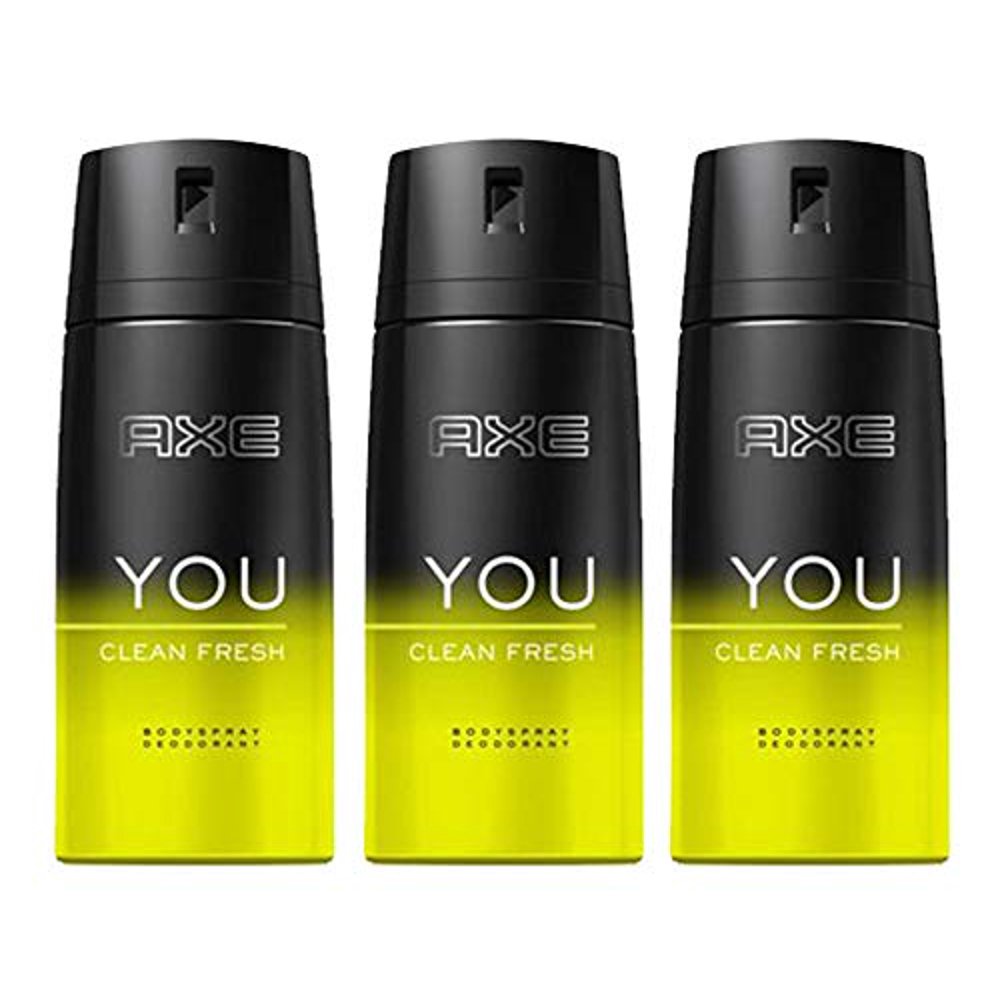 Axe Deodorant Body Spray You Clean Fresh Mens Fragrance 150ml/5.07oz (3