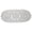 Gray, variant on BomHCS 23 Inch Oval Handmade Crochet Hollow Flowers Lace Doilies Tablecloth Placemat Wedding Room Table Desk Vase Mats Home Kitchen Placemats
