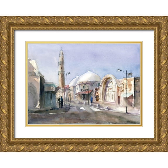 Shefranov, Olga 14x11 Gold Ornate Wood Framed with Double Matting Museum Art Print Titled - Travel Scape II