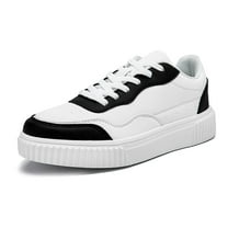 Men's Fashion Sneakers Casual Shoes with Platform Low-Top, Chunky Design Lace-Up for Walking and Tennis