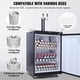 thumbnail image 3 of Kegerator de cerveza VEVOR dispensador de barril de doble grifo con estantes y cilindro de CO₂, 3 of 8