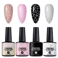 thumbnail image 2 of BUDAO00 4 Color Crackle Gel Nail Polish Set, Soak Off UV LED Nail Polish with Marble Crack Effect for DIY Nail Art, Home Salon Manicure, Creative Nail Design and Party Looks (D), 2 of 5