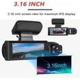 thumbnail image 4 of 2025 New 64g Enesy Front and Rear Dash Camera, Enesy Car Dash Cam, 1080p Dash and Rear Camera for Cars, 24-Hour Night Vision and HDR, Loop Recording and Motion Detection, 4 of 7