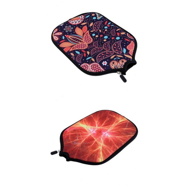 2 uds Paddle Cover raqueta con cremallera funda protectora titular protectoras Accesorios Cola Funda Pala Pickleball