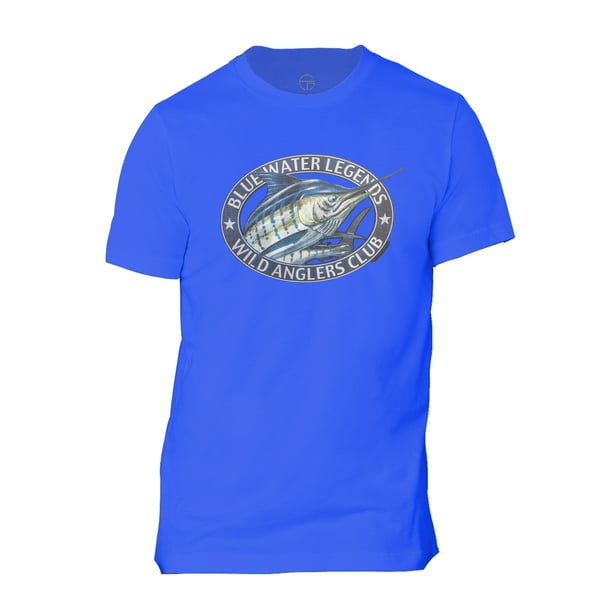 T-Shirt à Manches Courtes de Légendes de l'Eau Bleue pour Hommes - Royal - Grand