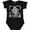 AB-Black, variant on St. Augustine Florida Cute Swimming Manatee Boys or Girls Baby Bodysuit