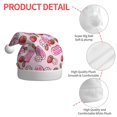 thumbnail image 6 of Cauagu Strawberry Popsicle for Adult Christmas Hat,1-Pack Xmas Holiday Hat Santa Hat for Women & Men Festive Headwear Accessories Fit for Christmas/New Year/Party, 6 of 6