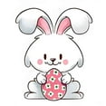 thumbnail image 6 of Byoo Easter Basic T Shirt for Toddler Girl DIY Rabbit Bunny Printed Short Sleeve Pullover Tee for Kids Durable Lightweight Tee, Sizes3-4Y, 6 of 6